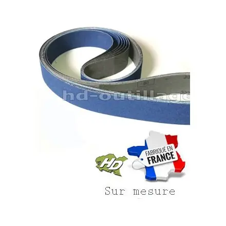 bande abrasive zirconium 50x1600 mm grain 24 à 120