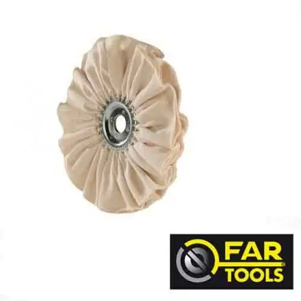 roue à lustrer en lin pour polissage 150x20x16 mm Fartools