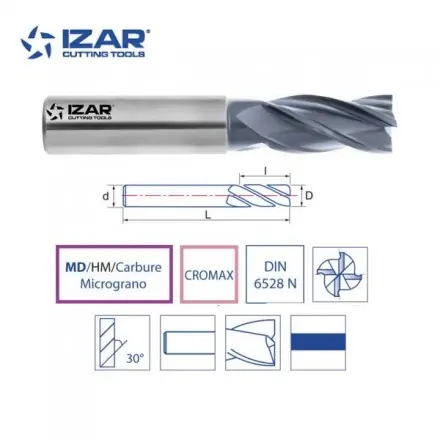 fraise finition carbure Cromax 4Z Izar de 1 à 20 mm
