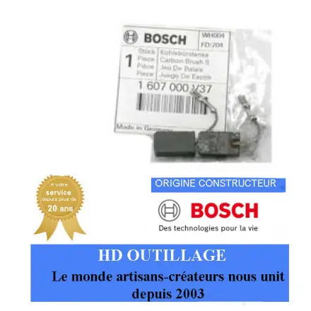 jeu de charbons bosch 1607000V37