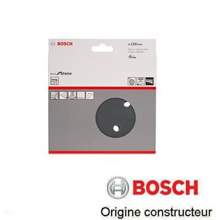 25 disques Bosch carbure de silicium 150mm 6 tr grain 80 à 1200