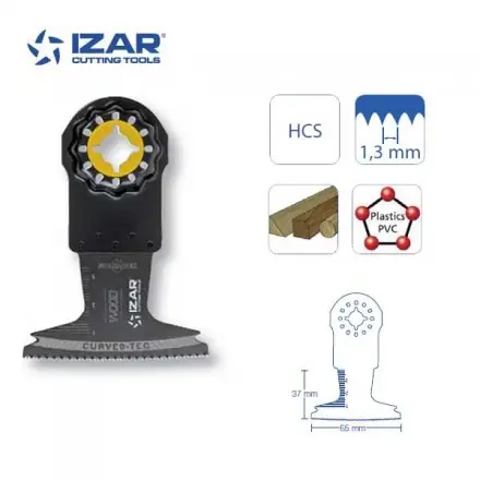 lame outil-multifonctions Starlock Izar HCS coupe large pour bois tendre