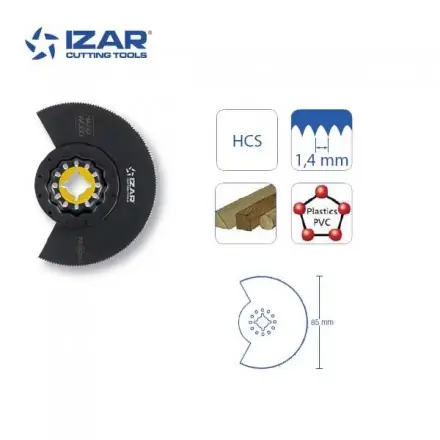 lame segmenté outil-multifonctions Starlock Izar HCS 85 mm