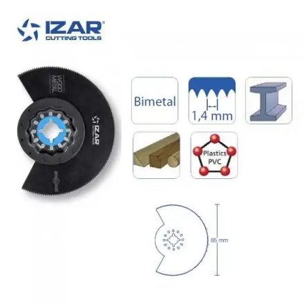 lame segmenté outil-multifonctions Starlock Izar bimétal coupe fine