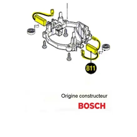 jeu de balais charbon Bosch 1617014144