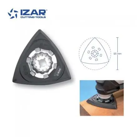 plateau de ponçage triangulaire outil-multifonctions Starlock Izar 93 mm