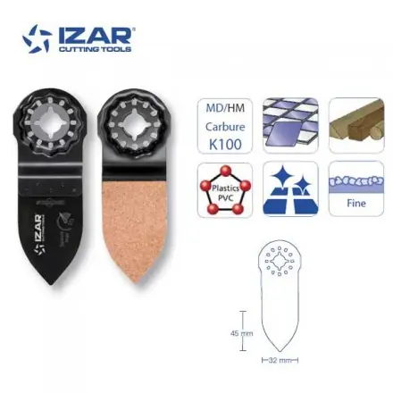 lime à concrétion carbure MD/HM Starlock Izar 32 mm