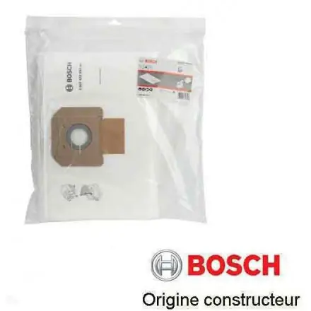 5 sacs filtres 2607432037 pour aspirateur Bosch