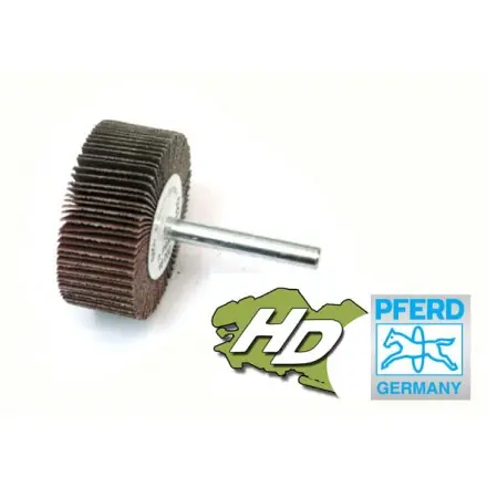 10 roues à lamelles Pferd D.20x10 mm Grain 320 tige 3 mm