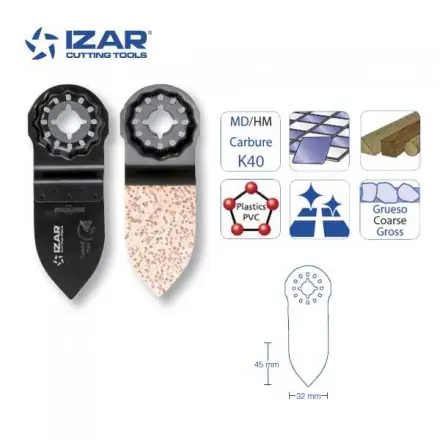 lime à concrétion gros grain carbure MD/HM Starlock Izar 32 mm