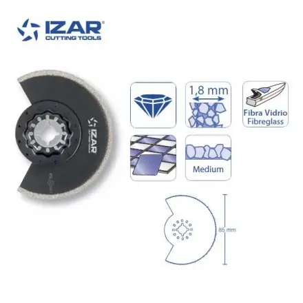 lame segment à concrétion diamant Starlock Izar 85 mm