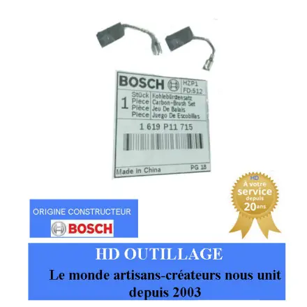 jeu de charbons bosch 1619P11715