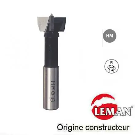 Mèche à façonner HM D.20 mm L. 57 mm rotation à droite - 102.720.00 - Leman