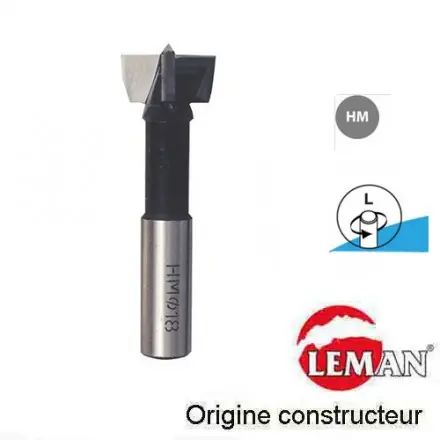 Mèche à façonner HM D.35 mm L. 57 mm rotation à gauche - 102.735.01 - Leman