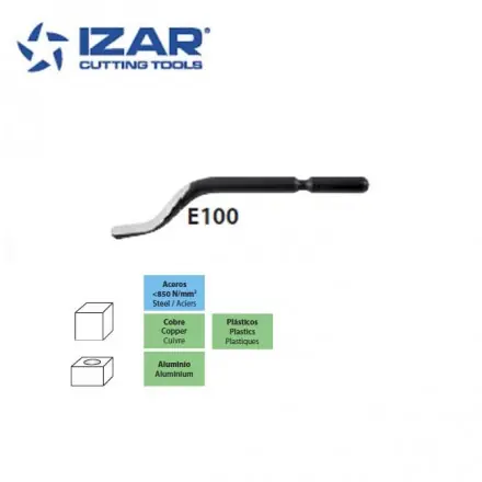 lot de 10 lames E100 HSS pour ébavureur Izar