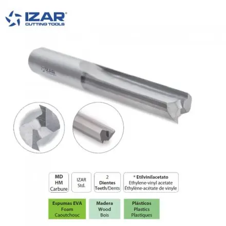 fraise carbure Izar multi matériaux caoutchouc, EVA, bois de 1 à 10 mm