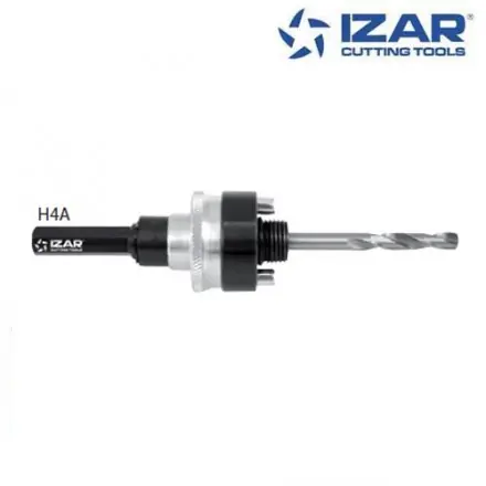 arbre trépan Izar H4A queue hexagonale pour scie cloche 32-210 mm