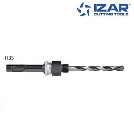 arbre trépan Izar H3S queue SDS-plus pour scie cloche 14-30 mm