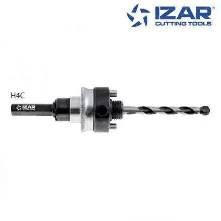 arbre trépan Izar H4C queue hexagonale pour scie cloche 32-210 mm