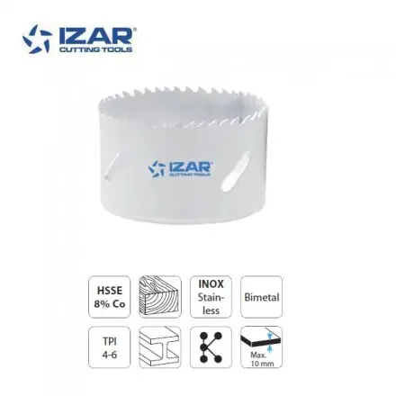 scie trépan Izar bimétal 8%Co 4-6TPI de 14 à 210mm