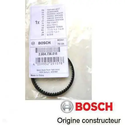 courroie dentée Bosch 2604736018