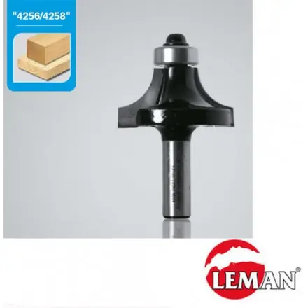 fraise 1/4 de rond Diamètre 32 mm queue 8 mm avec guide LEMAN