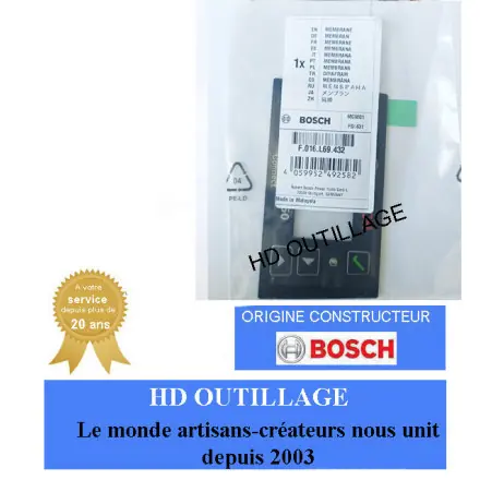 afficheur membrane Bosch F016L69432 pour tondeuse