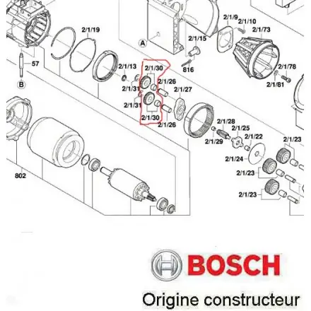 roue planètaire Bosch 2609003849