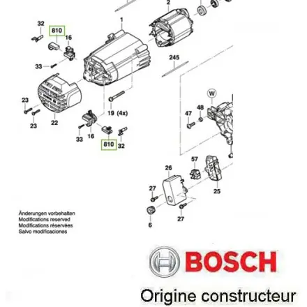 jeu de charbons 1609B06559 Bosch