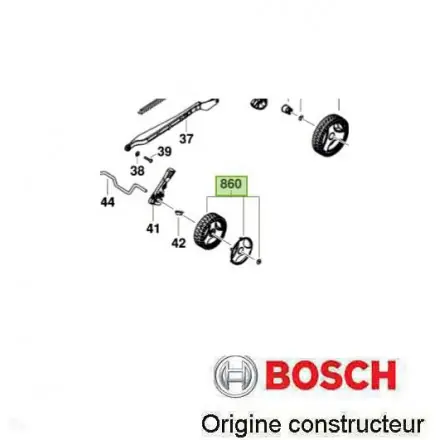 roue de tondeuse Bosch F016F04507