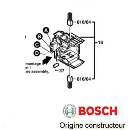 couronne porte-balais Bosch 2604337079