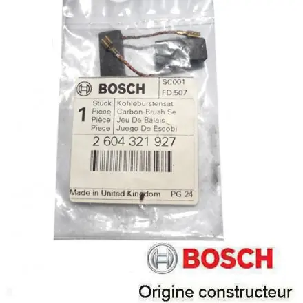jeu de charbons Bosch 2604321927