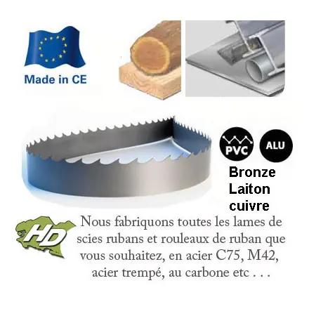 lame de scie à ruban carbone 2300x6 mm