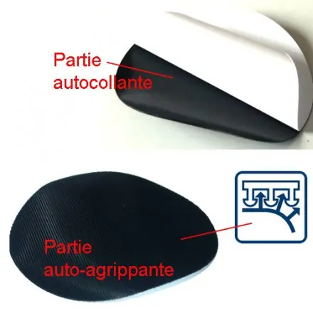 support autocollant pour disque velcro 400 mm qualité industrielle