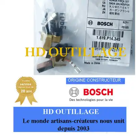 jeu de balais Bosch 1619P14345