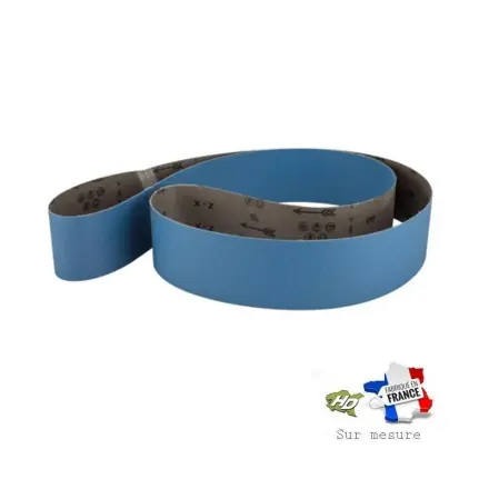 bande abrasive zirconium 200x2500 mm grain 24 à 120