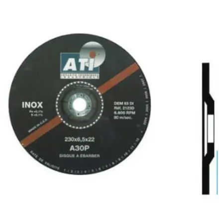 disque à ébarber Ati pour inox DEM63DI 125x6.5 mm (x50)