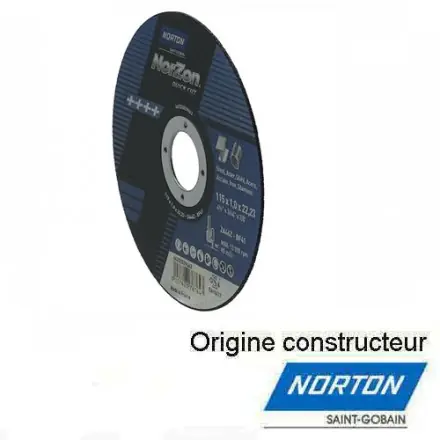 25 disques à tronçonner 125x1x22,23 mm NORZON