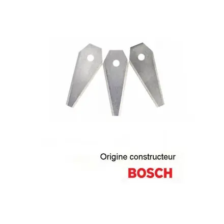 3 lames de rechange pour tondeuse Indego Bosch