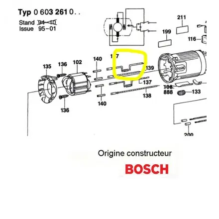 boite antiparasite Bosch 2604465106