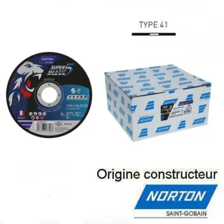 25 disques à tronçonner inox/acier 125x2,0 mm NORTON 66252833171