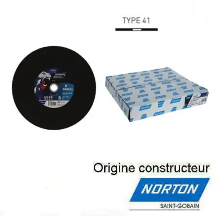 10 disques à tronçonner 300x3,8x22,23 mm A24T super bleue 5 Norton