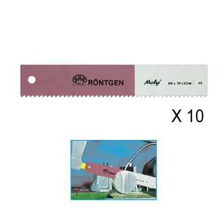 Lame de scie à machine Röntgen 350x25x1.5 mm MOLY Tpi 6 à 14