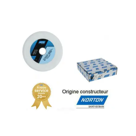 5 meules plates d‘affûtages pour scie 150x8x20 mm NORTON VITRIUM 3