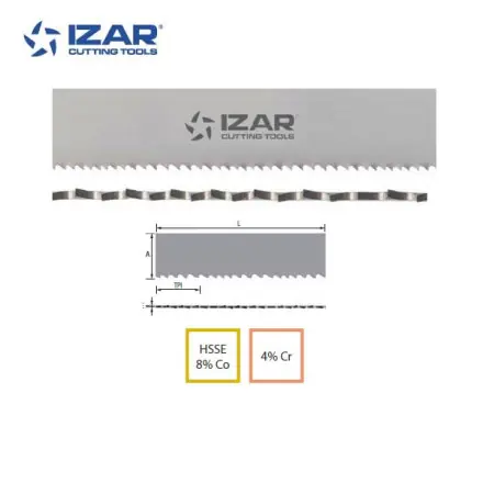 SK0125680-FR20260707-142325-0 2 lames de scie à ruban IZAR PLUS 2900x27x0.9 mm HSSE 8%Co + 4%Cr
