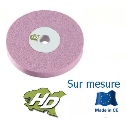 meule blanche vitrifiée pour touret 200x25 mm al 76,2 grain 36/46