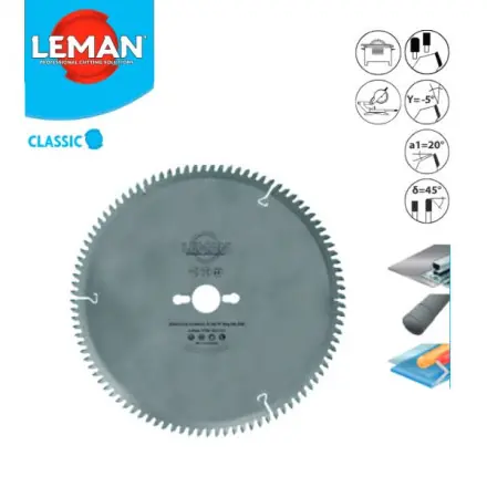 lame de scie circulaire 350x30mm 108 dents Leman métaux non ferreux