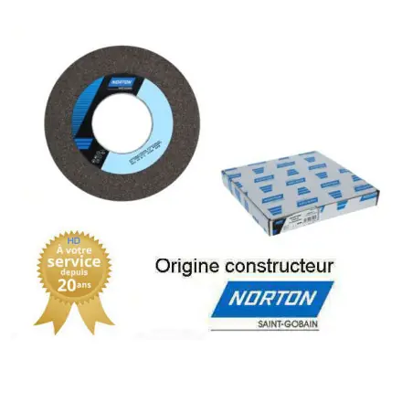 meule touret corindon gris 200x32x76,2 mm grain 46 NORTON