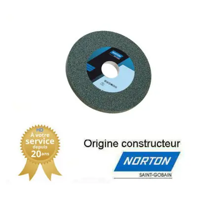 meule de rectification carbure 406x40x127 mm grain 80 NORTON