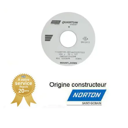 meule de rectification 406x50x127 mm grain 54 NORTON